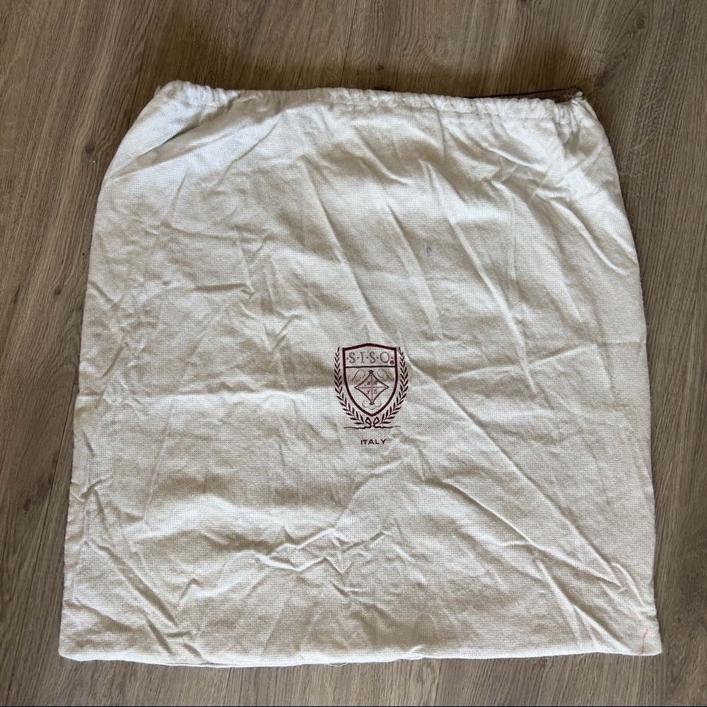 Large SISO Italy Drawstring Vintage Gray Dust Bag 22x22 inches